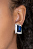 Paparazzi Crowned Couture - Blue Clip-On